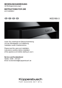Um das Dokument anzuzeigen Küppersbusch IKE3180-3 Bedienungsanleitung